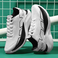Zapatillas de correr transpirables con suela de goma para hombre, moda, gris - details 6