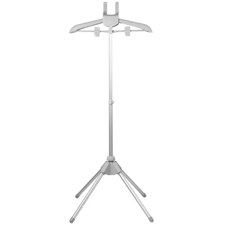 Estante para vaporizador de ropa montado en el suelo, estante telescópico plegable para ropa de vapor, soporte para máquina de roning ajustable desmontable para el hogar - 1