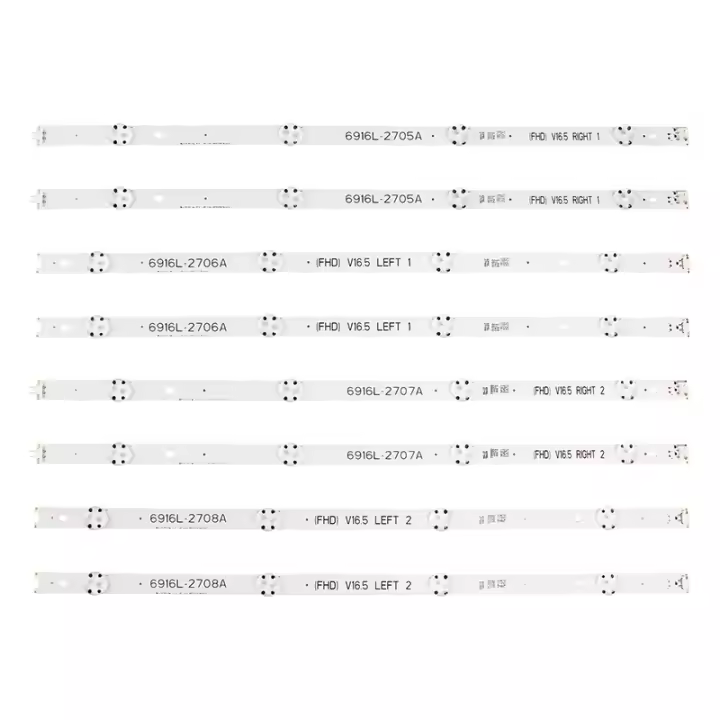 Tira de luces LED de retroiluminación, accesorio para 49LJ510T 49LV300C 49LJ510V 49LJ510Y 49LJ515V 49LJ523T 49LJ514T 49LJ5820 49LJ5860 6916L-2705A 2706A - 1