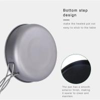 Boundless Voyage-sartén antiadherente de titanio con revestimiento de cerámica y mango plegable, plato para Picnic y acampada al aire libre - details 3