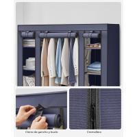 Armario de Tela 12 con Barra y Estantes Armario Estable para Dormitorio, Vestidor 150 x 45 x 175 cm - details 24