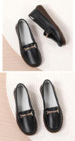Zapatos De Mujer De Cuero Auténtico Nuevos Antideslizantes Y Ligeros Talla Grande 35-44 Zapatos Planos Para Primavera Y Otoño Con Decoración Metálica - details 26