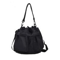 Bolso portátil con cordón para mujer, bolso cruzado informal de estilo coreano para teléfono, bolso de hombro ajustable de gran capacidad de Color sólido - details 1