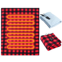 Almohadilla calentadora para el cuerpo, estera de calefacción suave de 12V, 9 temperaturas ajustables, manta de calor eléctrica para invierno - details 10