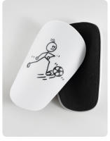Mini espinillera de entrenamiento de fútbol para niños, almohadilla amortiguadora, tablero de vástago de PU, ligero, resistente al desgaste, Protector de piernas, 1 par - details 10
