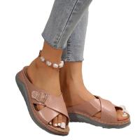 Zapatillas de tacón de cuña a la moda de verano para mujer, zapatos femeninos - details 7