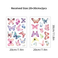 Pegatinas De Pared Con Mariposas De Acuarela Para Decoración De Habitaciones Infantiles Y Dormitorios Estilo Clásico PVC Colorido Decoración Para Sala De Estar Y Dormitorio De Bebé - details 6