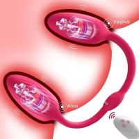 Vibradores anales consoladores dobles para mujer, bragas usables, estimulador de clítoris y punto G, tapón Anal, huevos vibratorios, Juguetes sexuales para pareja - details 8