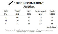 BUNO-Pantalones cortos informales con estampado de rayas para mujer, cintura elástica, parte inferior con botones, pantalones cortos básicos sueltos Y2K elegantes Pantalones cortos holgados e informales con detalles de botones para mujer - details 73