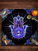 Mantel Místico de Astrología Mandala Azul de Brujería para Lectura de Tarot - details 1