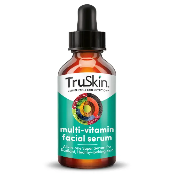 Suero facial TruSkin con 11 vitaminas y minerales derivados de plantas para una piel radiante y saludable: potentes antioxidantes y vitaminas nutritivas para la nutrición de la piel, 1 fl oz - 1