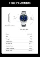 Reloj de Cuarzo Premium CURREN 8455 Diseño Analógico de Moda de Negocios de Ocio para Hombres - details 6