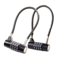 Candado con contraseña de Cable duradero de 4 dígitos, candado de Cable de acero Flexible multifuncional, candado impermeable para maleta de aleación de Zinc, casco - details 4