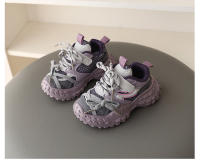 Zapatillas deportivas para niños 2025 primavera nuevos compañeros de clase transpirables zapatos de papá de moda casual para niños zapatos ligeros para niña pequeña - details 11