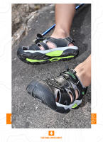 Sandalias de verano para hombre, sandalias de playa transpirables, sandalias de senderismo al aire libre, sandalias informales de cuero con punta cerrada para caminar - details 21