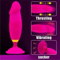Leten Vibrador Anal Dildo Masajeador Vibrante para Prostatea Doble Penetración - details 6