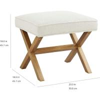 taburete, entrada, pasillo, sala de estar, lino, madera maciza, - details 4