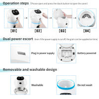 Alimentador automático para mascotas, dispensador de Comida inteligente con pantalla de grabación de voz, temporizador, tazón de acero inoxidable para gatos y perros, suministros, 3,5 l - details 7