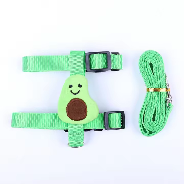 Caminata al aire libre para animales pequeños, hurones, cerditos, erizos, correas para mascotas, cuerda, tracción para mascotas, disfraz de conejito, arnés para conejo, correa - 1