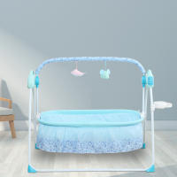 Cuna Eléctrica para Bebé Pendulete Automático Cama de Niño Deportes y Salud Cunas Azul Blanco - details 4