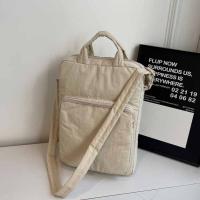 Bolso de nailon de gran capacidad para ordenador portátil, bolso de hombro, bolso cruzado, bolso de mano para documentos de oficina, bolso de mano con cremallera de Color sólido para ordenador - details 27