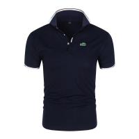Camiseta de manga corta para hombre, camiseta de verano de media manga, camisa POLO con solapa bordada, camiseta informal - details 5