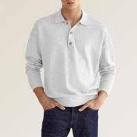 Chaqueta casual para hombre, polo con botones y manga larga con cuello en V para - details 1