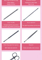 Parkson-cortaúñas profesional para manicura, juego de herramientas de acero inoxidable de alta calidad, cortador de uñas, tijera, pinza para cutículas - details 3