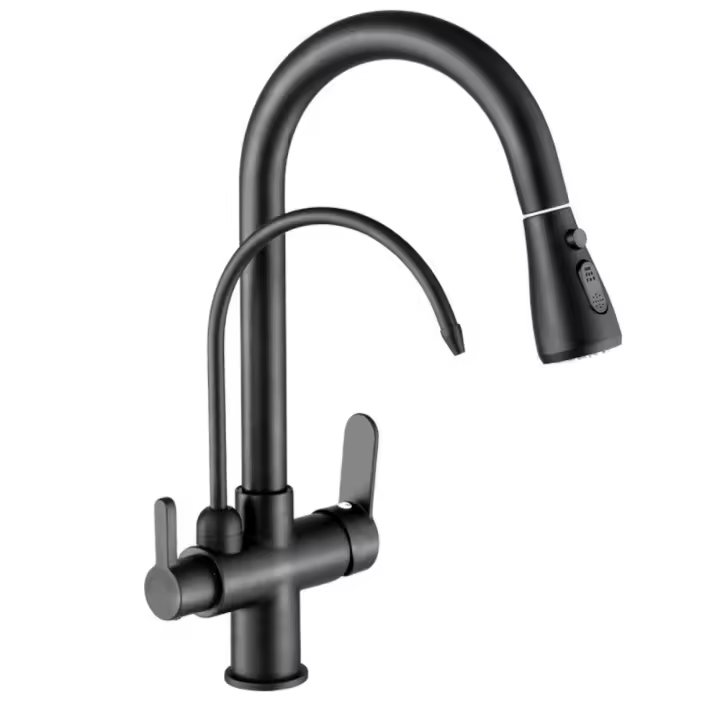 Grifo Extraíble 3 en 1 para Agua Caliente y Fría - 1