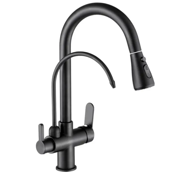 Grifo Extraíble 3 en 1 para Agua Caliente y Fría - 1