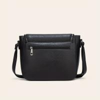 Bolso cruzado elegante y minimalista Cuero sintético, cierre con cremallera, mantenimiento fácil, estilo urbano, duradero Ideal para mujeres y mamás - details 5