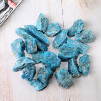 Natural Blue Apatite Crystals Rough Stones Meditation Spiritual Decorative Stones for Wire Wrapping Reiki Yoga - details 3