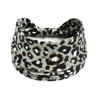 Diademas anchas para mujer, turbante anudado, diademas elásticas antideslizantes, envolturas para la cabeza bohemias, bufandas para el cabello de algodón para Yoga y entrenamiento de leopardo - details 17