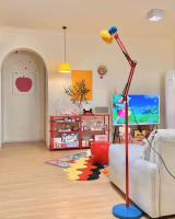 Lámpara de Piso  Memphis Lámpara de Lectura Alta Ajustable con Brazo Oscilante para Habitación de Niños, Sala de Estar, Dormitorio Iluminación y Decoración - details 1