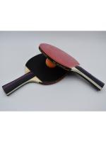 Raqueta de tenis de mesa para niños y estudiantes de escuela primaria, juego de raqueta horizontal recta, cuatro estrellas, genuino, principiante, adulto - details 1