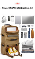 Bolsa de viaje de lona para hombre, mochila de gran capacidad, capacidad expandible, con interfaz USB - details 5