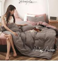 Funda de Edredón para Otoño Invierno Juego Doble Queen King Tamaño Gris Confort de Algodón Suave Microfibra para Cama Todo Año - details 0