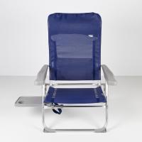 sillas de Playa Plegado Plano, Muy compactas, Multiposición, 6 Posiciones, con cojín y Mesa, Asas para fácil Transporte, Medidas 47x57x89 cm, De Aluminio y textileno, Antivuelco ¡Disponible en dos versiones diferentes! Elige tu opción a continuación - details 15