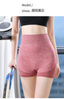 Pantalones cortos de entrenamiento de tres cuartos para mujer, cintura alta, de secado rápido, sin costuras, ajustados, deportivos, para yoga - details 1