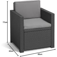 Sillón de Plástico de Imitación de Ratán de Allibert por Victoria Sillón - details 6