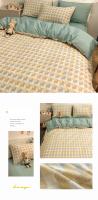 Juego de Ropa de Cama de Algodón Puro de Alta Calidad para el Hogar con Funda de Edredón de Manga Reina 100% Algodón Amigable con la Piel con Sábanas y Fundas de Confort - details 17