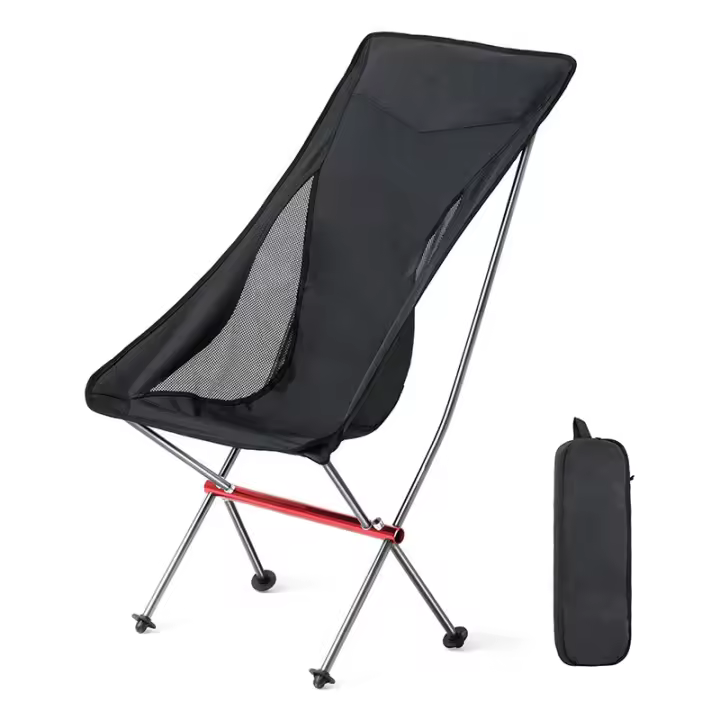 Silla Plegable de Metal Aleado de Alta Calidad Tamaño Grande Impermeable Portátil - 1