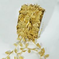 Corona de Hojas de Seda Artificial Doradas Guirnalda de Ratán para Boda y Scrapbooking Hecha a Mano - details 8