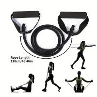 Bandas de resistencia de 4 niveles con asas para entrenamiento en casa y entrenamiento de fuerza, perfectas para Yoga, Pilates y equipos de fitness, 1 ud. - details 2