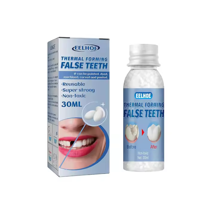 Kit de Reparación de Dientes Impermeables Kit de Relleno de Dientes de Dentista Seguro para Rellenos y Veneeras - 1