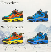 Zapatos de senderismo para niños de alta calidad, zapatos cálidos antideslizantes de lana para exteriores para niños y niñas, botas de nieve impermeables cómodas para invierno - details 7