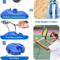 Entrenador de Tenis de Alta Resistencia Base de Práctica con Cuerda Elástica - details 10
