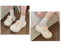 Zuecos de playa de verano para mujer con adorables detalles de dibujos animados, diseño calado transpirable, ligeros y cómodos para uso informal - details 3