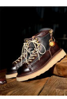 Zapatos de cuero vacuno puro de alta gama, estilo casual de herramientas, zapatos de tablero de caña alta - details 9