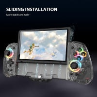 YS43 YS44 YS45 para Nintendo Switch, Gamepad todo en uno RGB, controlador de mano transparente colorido con TURBO de 6 ejes - details 14